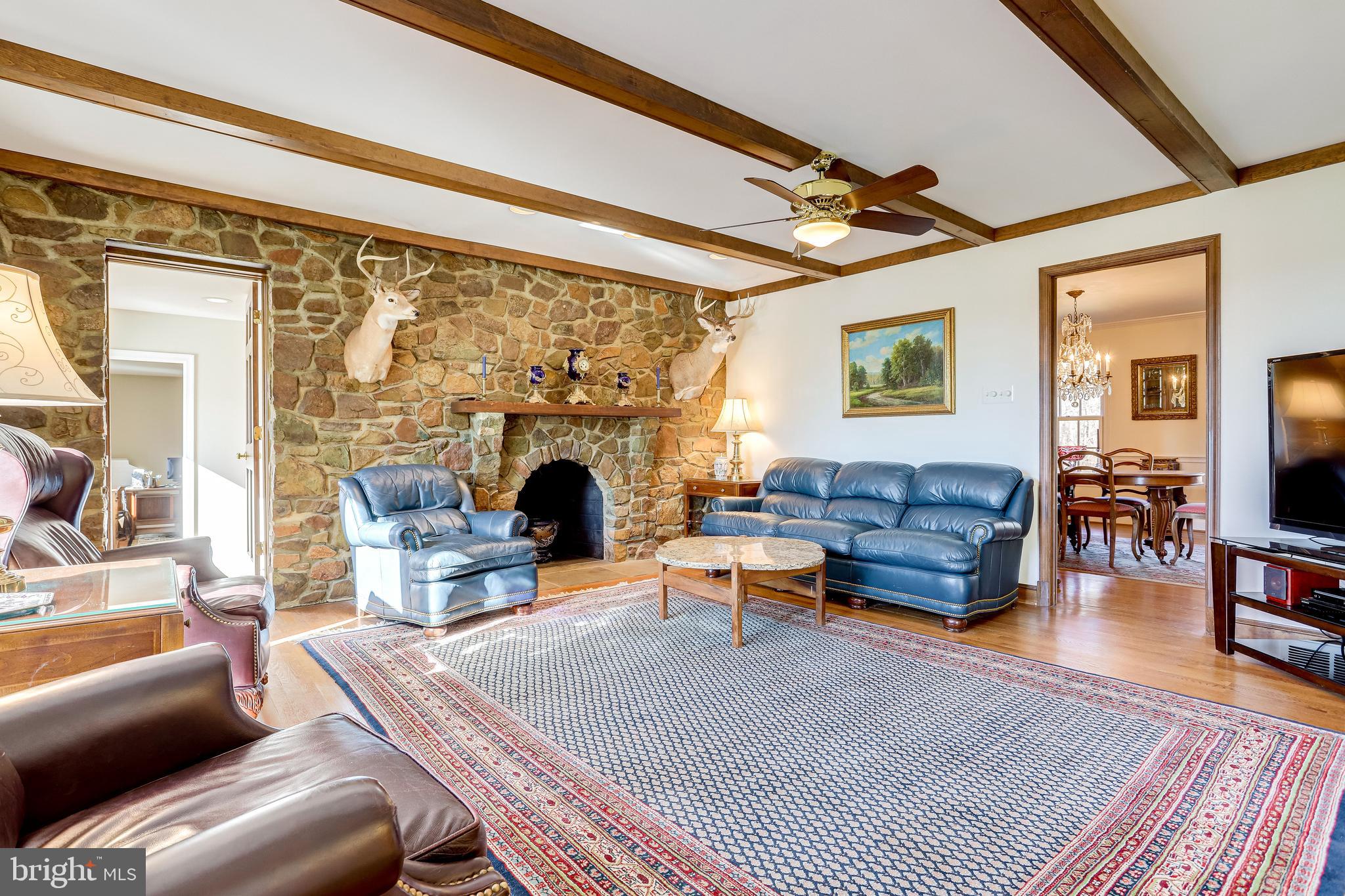 40445 Beechnut Road Leesburg, VA 20175 - Photo 15 of 42 Family Room With Beamed Ceilings