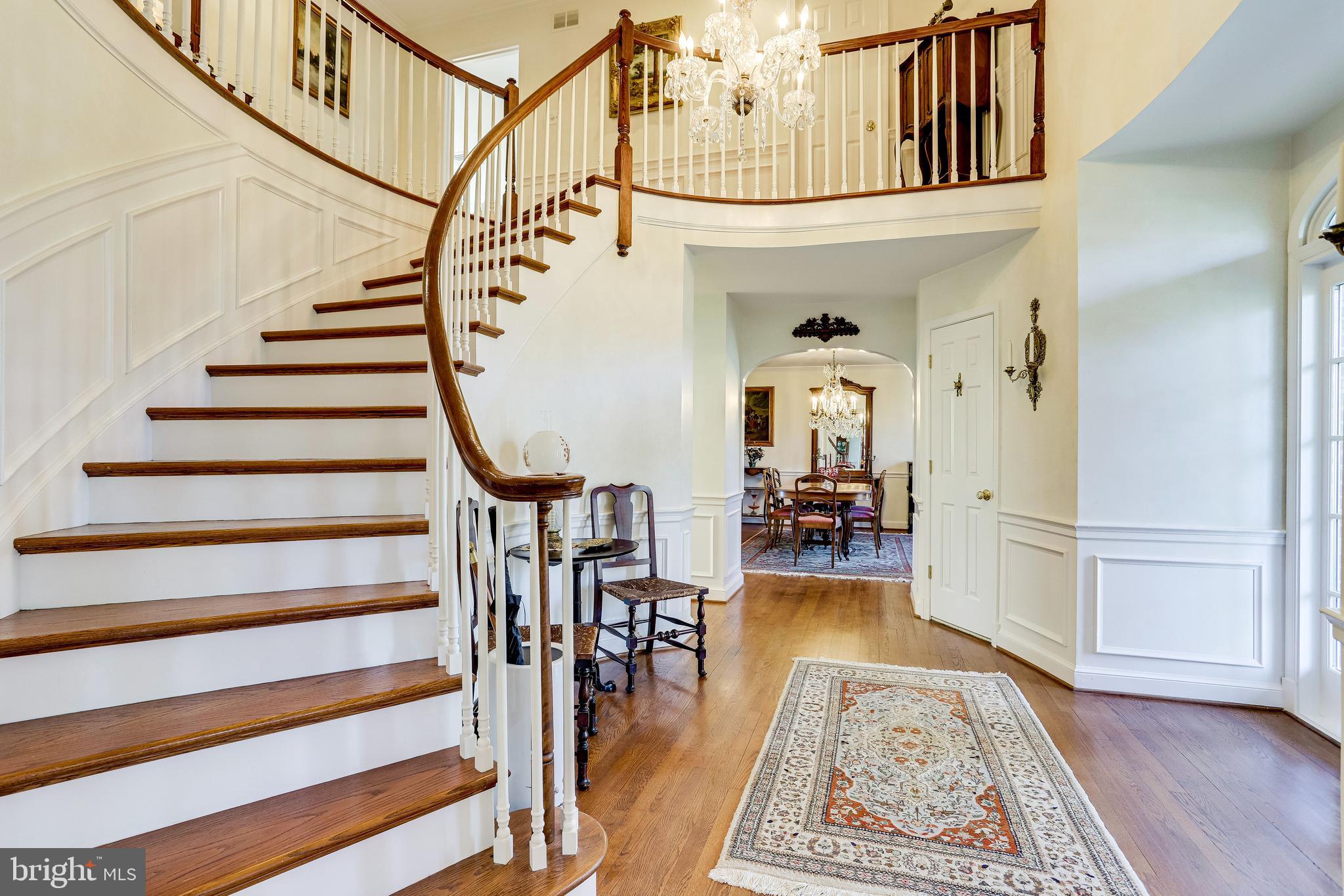 40445 Beechnut Road Leesburg, VA 20175 - Photo 5 of 42 Two Story Foyer, Curved Staircase, Chandelier