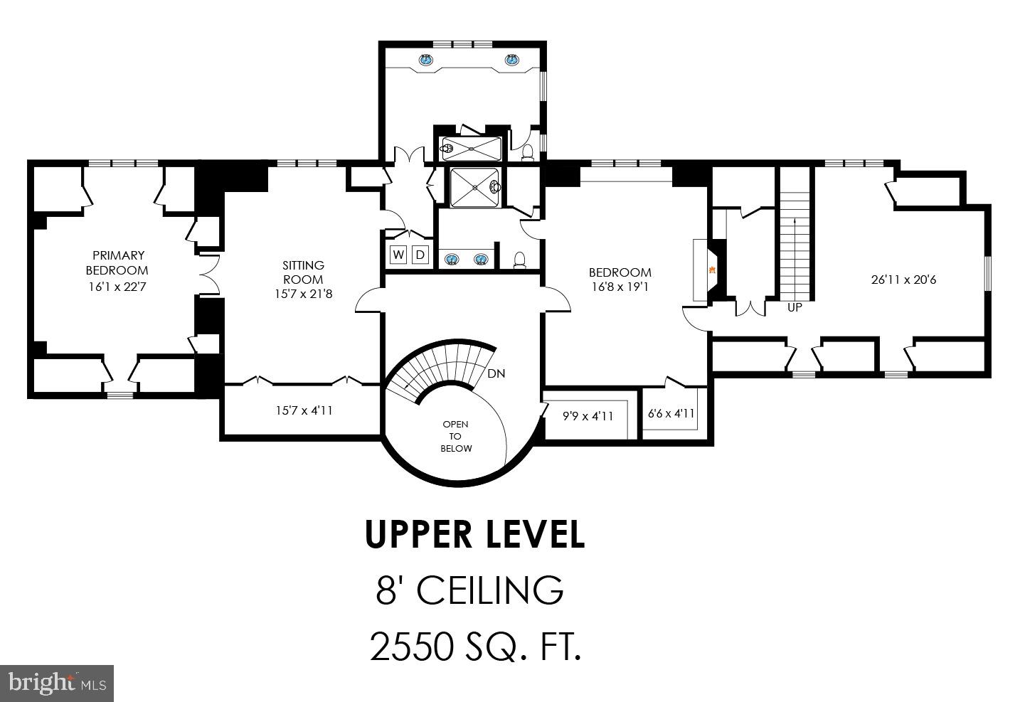40445 Beechnut Road Leesburg, VA 20175 - Photo 41 of 42 Upper Level Floor Plan