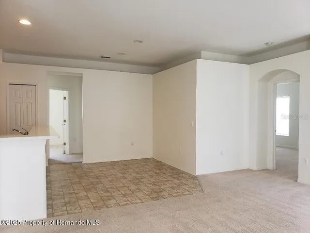 a view of an empty room