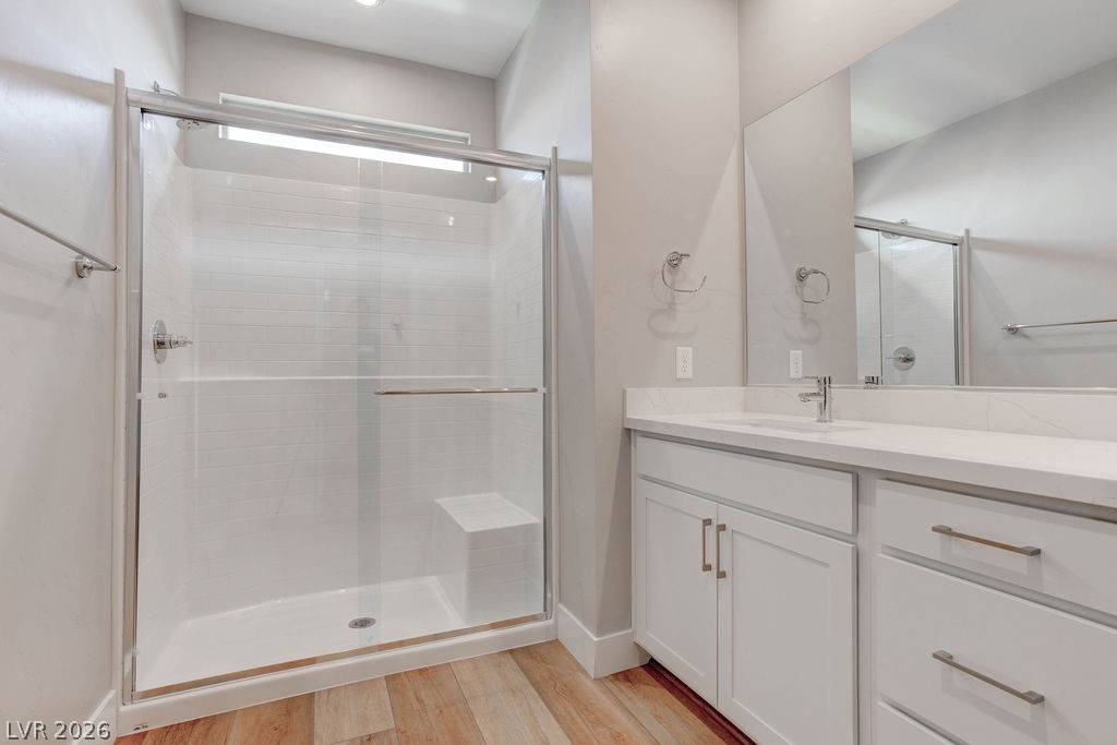 646 Infinity Rdg Street Las Vegas, NV 89138 - Photo 29 of 40 Spacious walk-in shower in primary bath #1