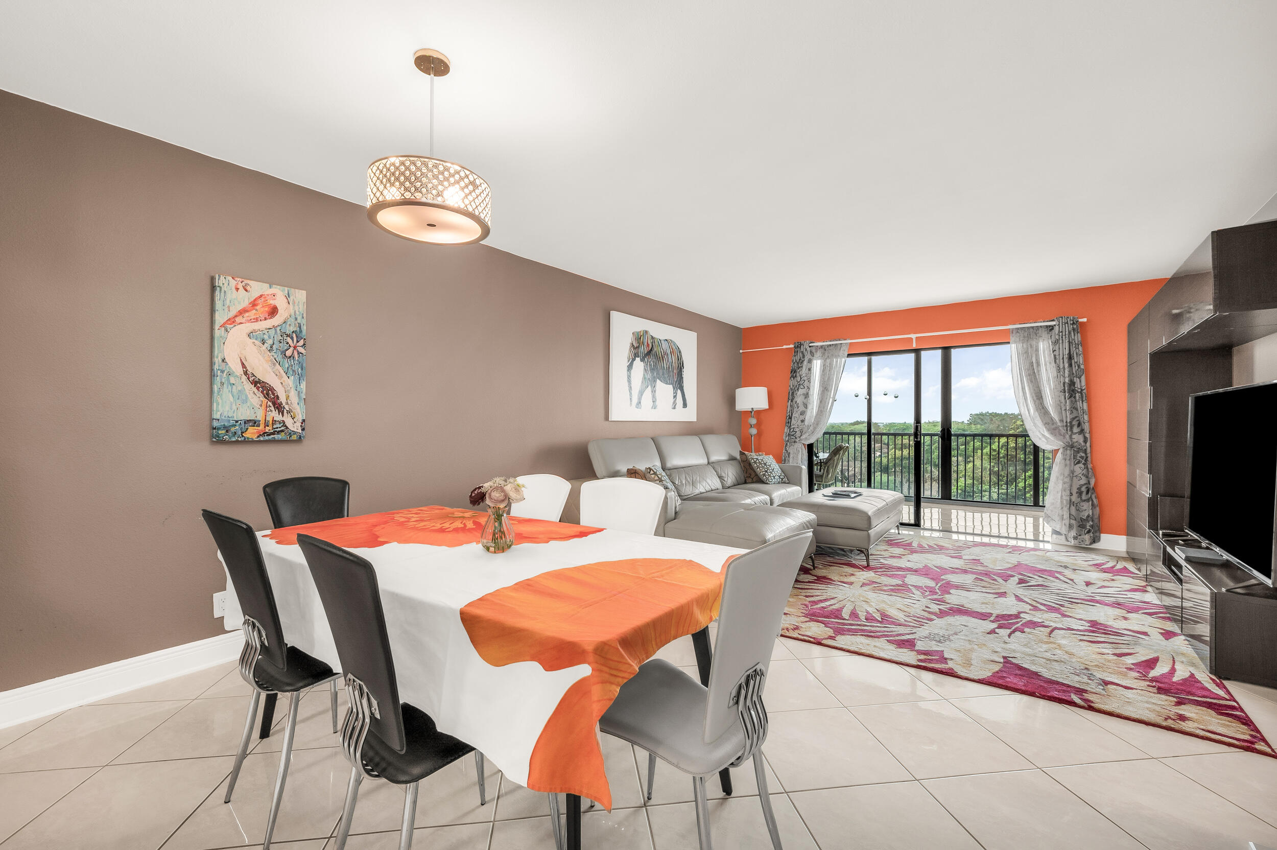 14475 Strathmore Lane, Unit 602 Delray Beach, FL 33446 - Photo 6 of 28 a view of a dining room with furniture window and outside view