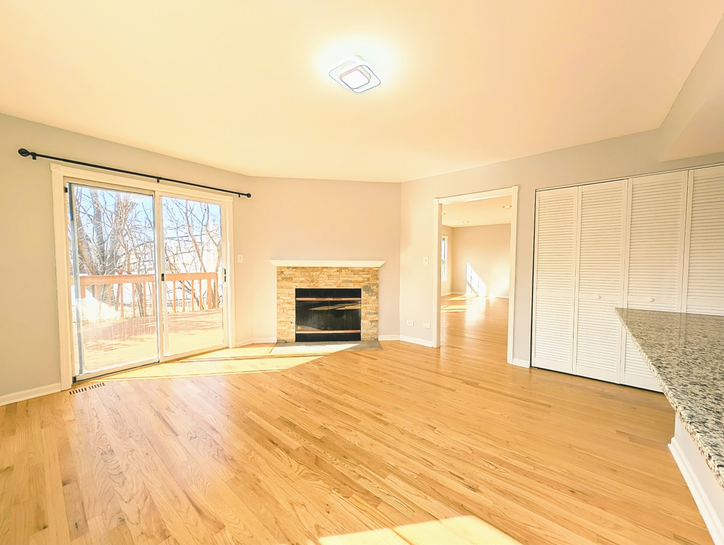 1030 Oak Ridge Drive Streamwood, IL 60107 - Photo 6 of 19 a view of an empty room with a window and wooden floor