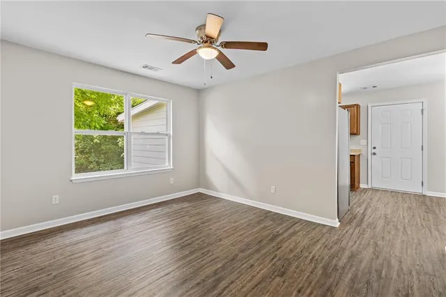 a view of an empty room