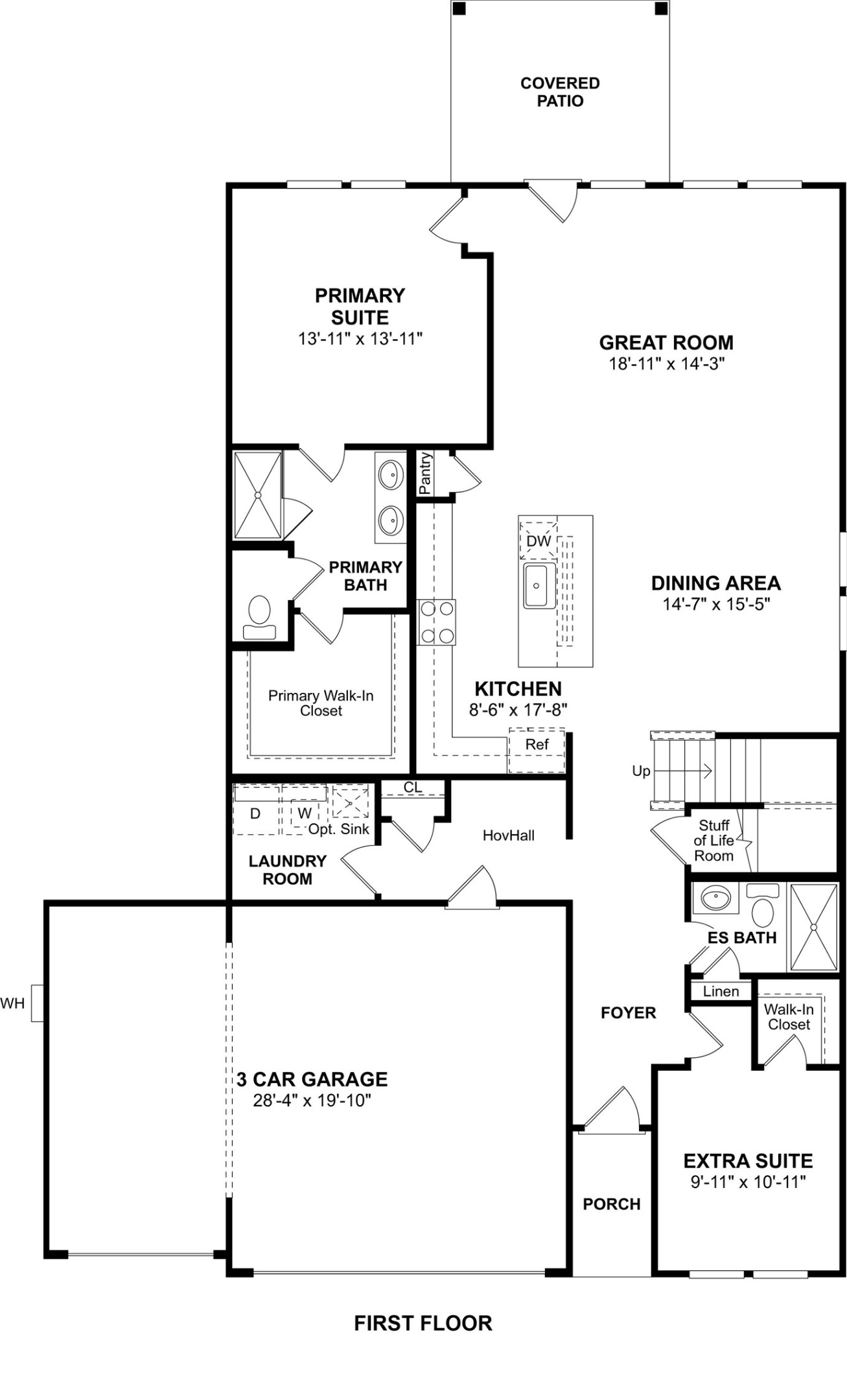 2907 Silver Frst Street Angleton, TX 77515 - Photo 20 of 21 The Tigris II floor plan by K. Hovnanian Homes. 1st floor shown. *Prices, plans, dimensions, features, specifications, materials, and availability of homes or communities are subject to change without notice or obligation.
