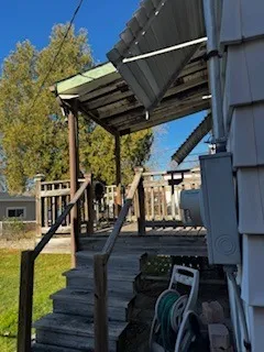 a view of outdoor space with seating area