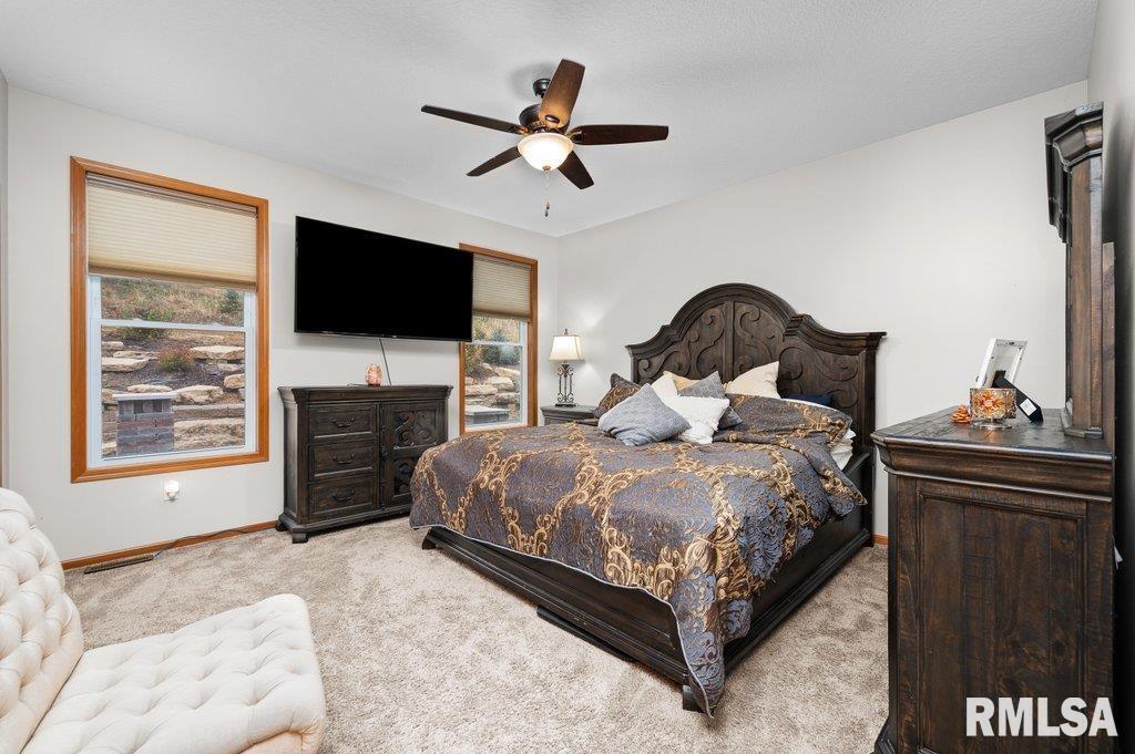 1215 Waverly Road Davenport, IA 52804 - Photo 24 of 34 a spacious bedroom with a bed and a flat screen tv