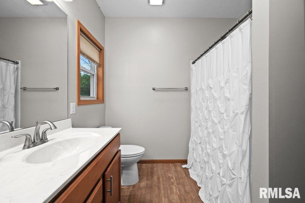 1215 Waverly Road Davenport, IA 52804 - Photo 28 of 34 a bathroom with a sink a toilet and a mirror
