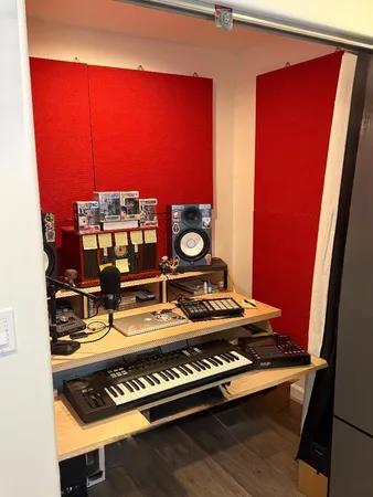 a room with chairs and window