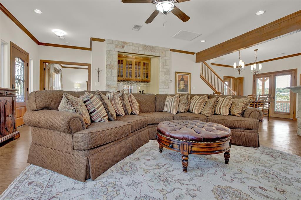 5300 Lookout Ridge Drive Marble Falls, TX 78654 - Photo 17 of 40 a living room with furniture and a large window