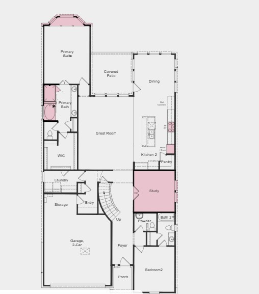 1225 Novara Trail Leander, TX 78641 - Photo 8 of 29 Additional Highlights Include: gourmet kitchen, slide in tub at primary bath, study, and bay window.