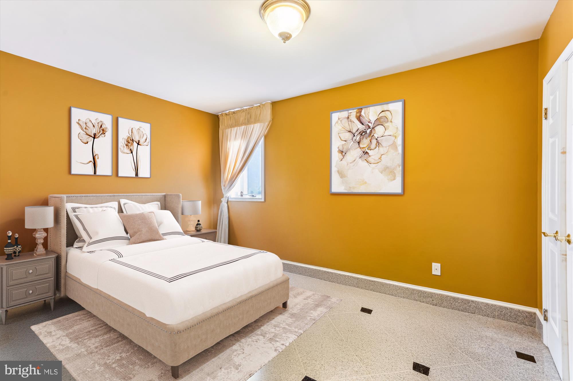 1071 Spring Hill Road McLean, VA 22102 - Photo 40 of 65 a bedroom with a bed and a painting on the wall