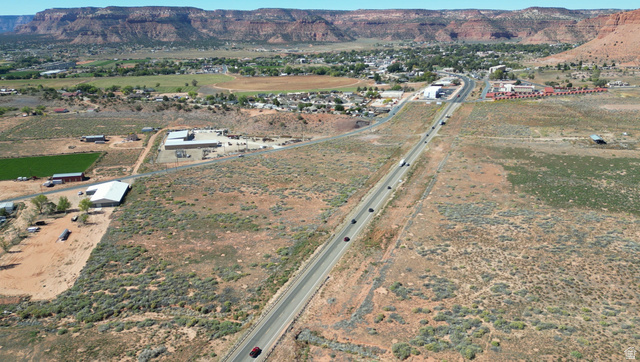 Undisclosed Address Kanab, UT 84741 - Photo 5 of 6 Aerial overview of property's location with mountains and rural landscape