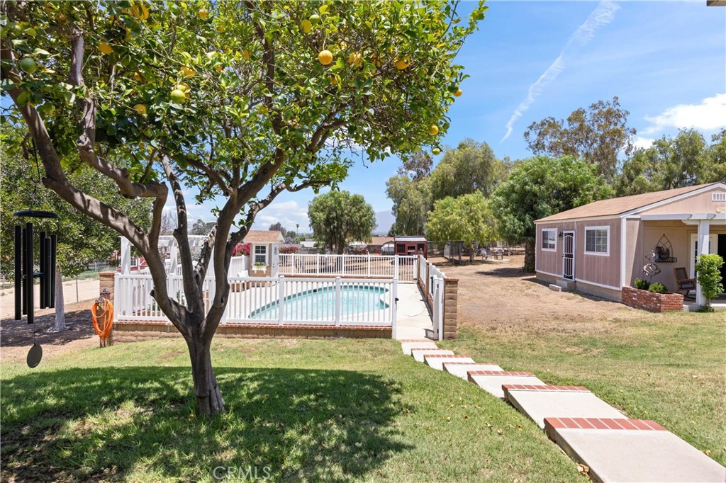 3527 Bluff Street Norco, CA 92860 - Photo 36 of 53 a view of a house with backyard and a tree