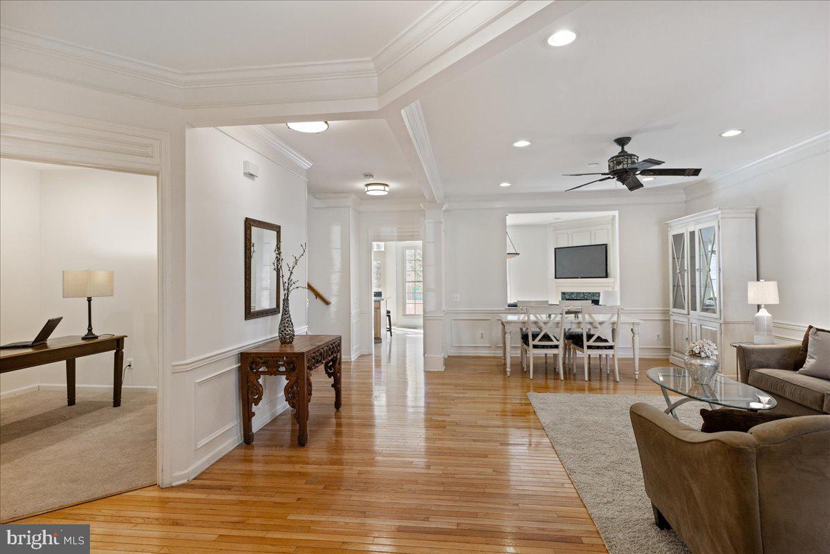 22 Maidenhead Road Princeton, NJ 08540 - Photo 3 of 31 a living room with fireplace furniture and a wooden floor