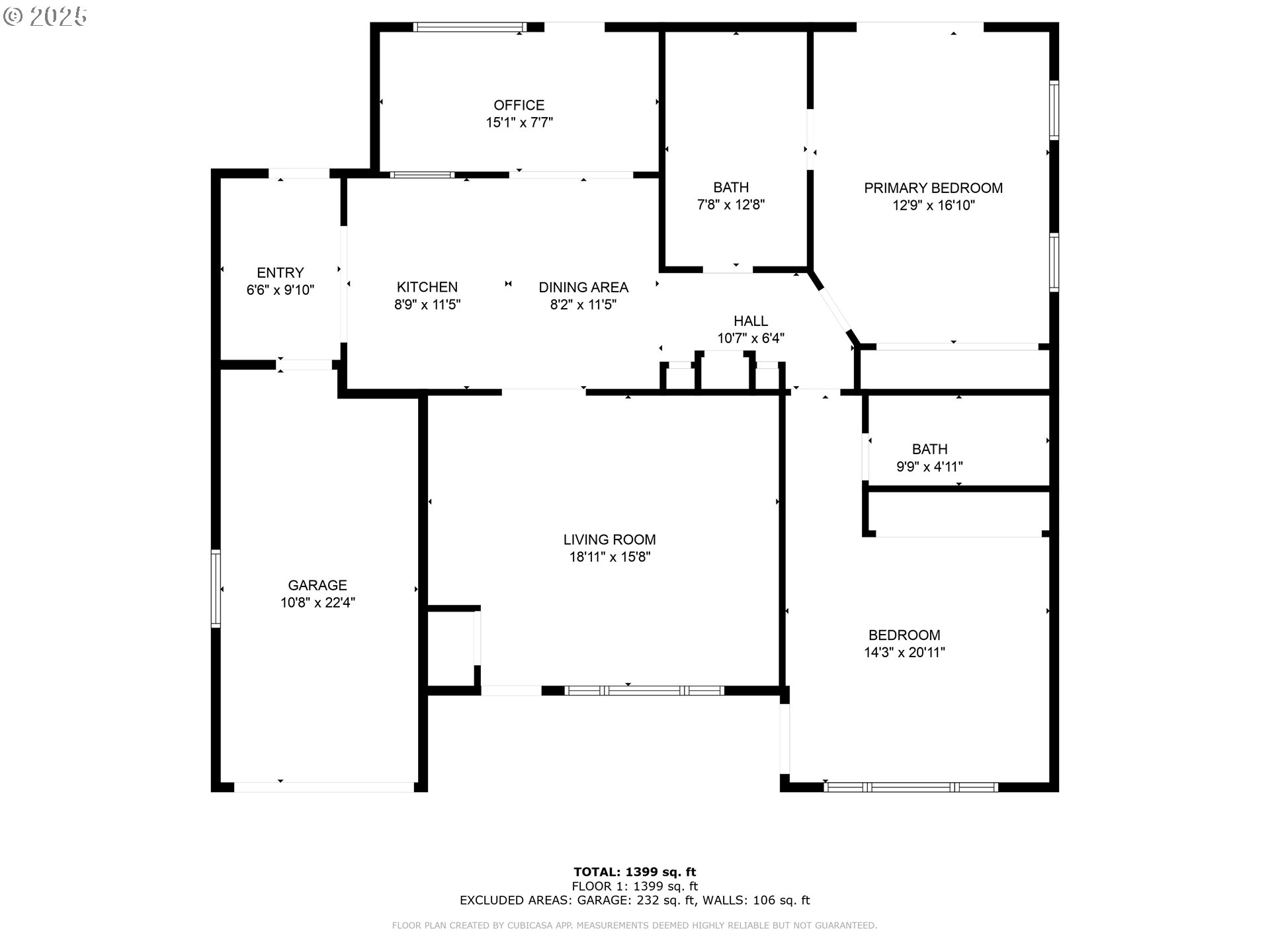 1428 Olympic Street Springfield, OR 97477 - Photo 46 of 46 Floor Plan