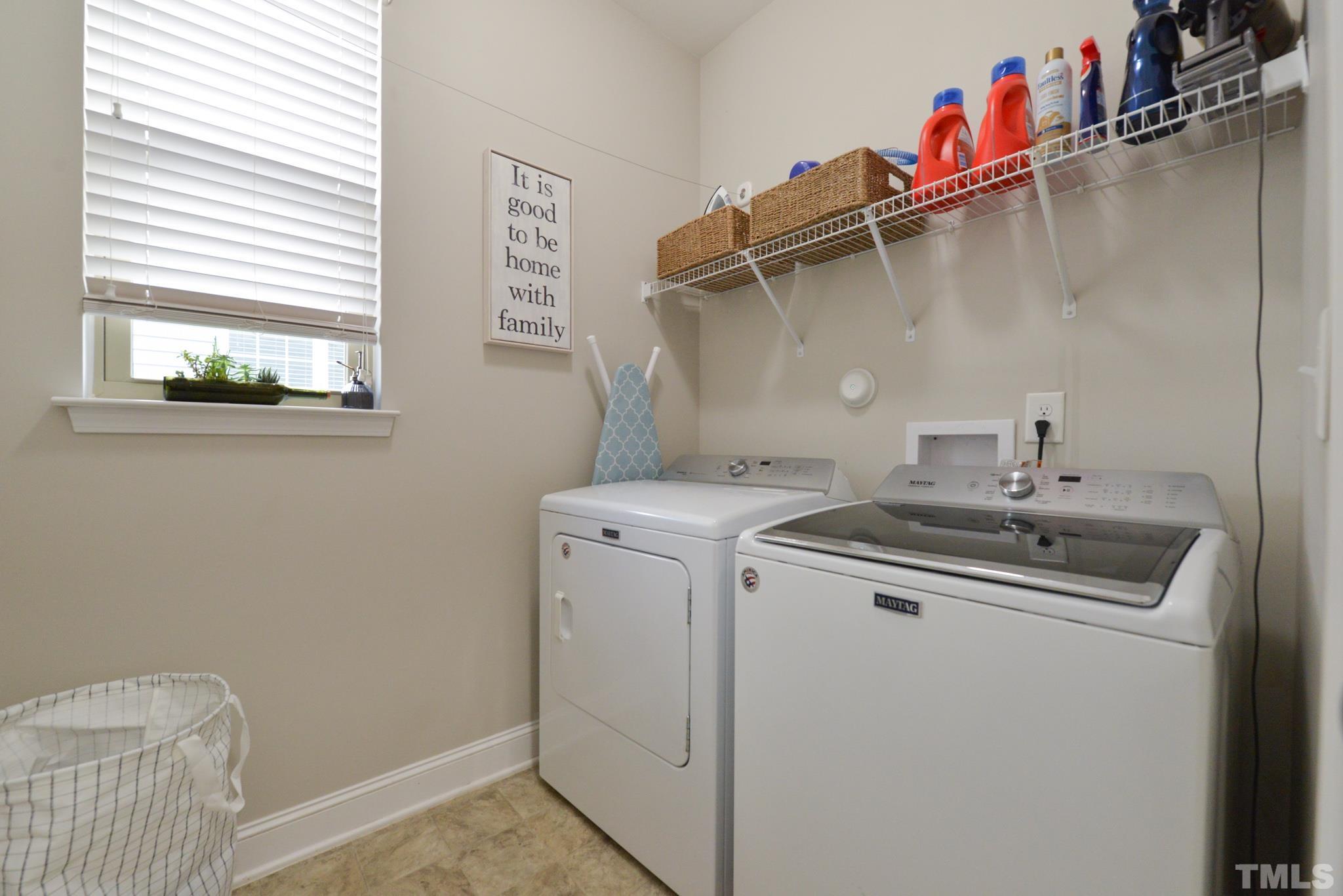 60 Mariners Point Way Garner, NC 27529 - Photo 20 of 43 a utility room with dryer and washer