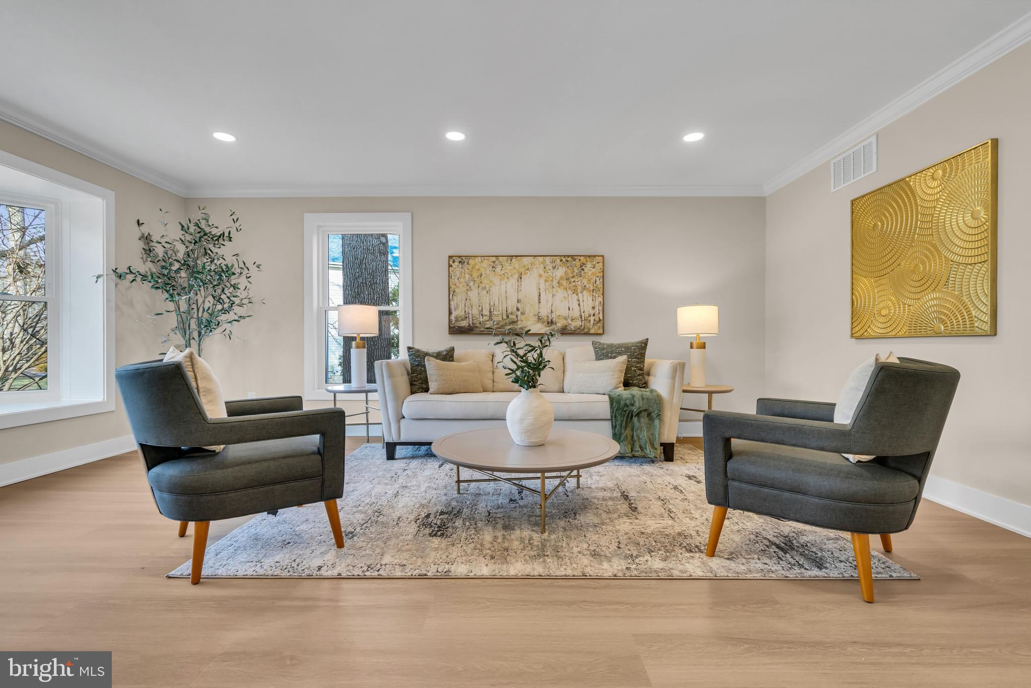 2227 Sand Trap Road Jamison, PA 18929 - Photo 10 of 79 a living room with furniture and a potted plant