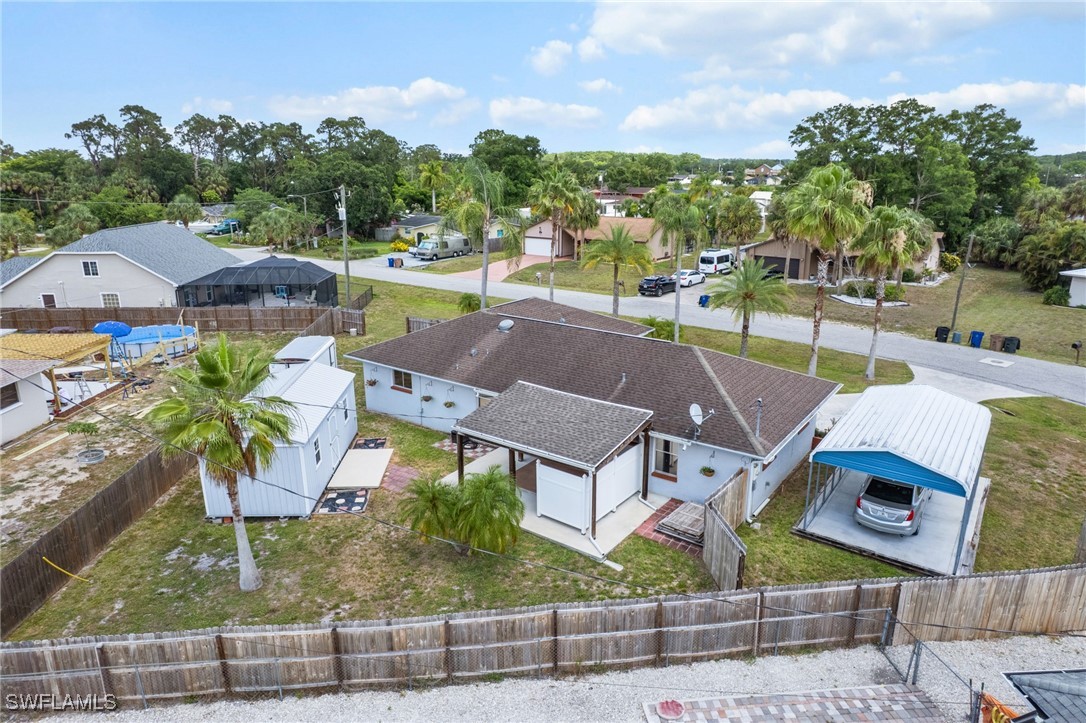 2551 Barcelona Avenue Fort Myers, FL 33905 - Photo 34 of 41 an aerial view of a house with garden space and ocean view