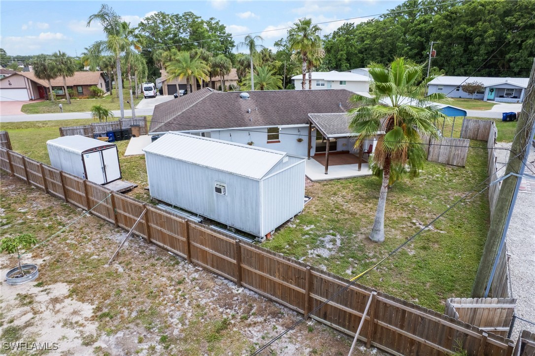 2551 Barcelona Avenue Fort Myers, FL 33905 - Photo 36 of 41 an aerial view of a house with backyard and outdoor seating