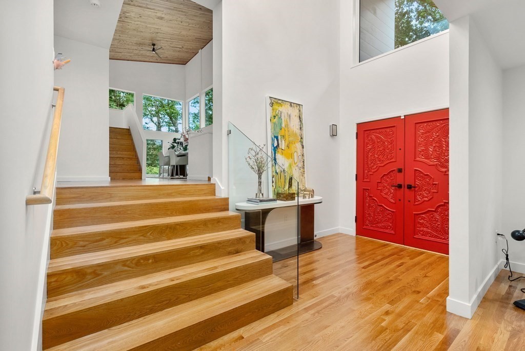 7 Spruce Hill Road Weston, MA 02493 - Photo 14 of 40 a view of front door with wooden floor