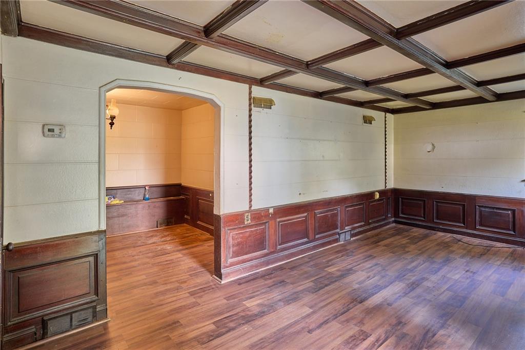 106-108 Davis Road Sewickley, PA 15143 - Photo 19 of 28 106 Davis - Livingroom - look at the amazing craftsmanship and character in these walls and ceiling, which you will find in different areas of both units.