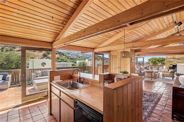 a view of outdoor space with seating