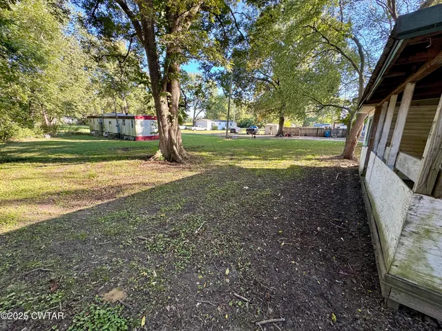 a view of outdoor space with garden