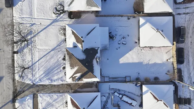 a view of a house with a chairs