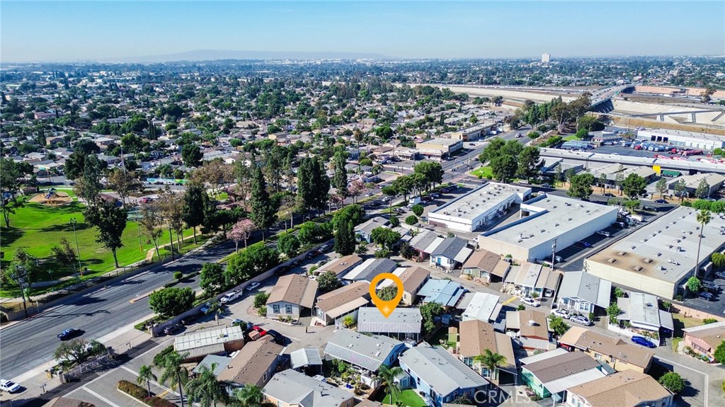 7101 Rosecrans Avenue, Unit 137 Paramount, CA 90723 - Photo 26 of 30 an aerial view of a city with lots of residential buildings