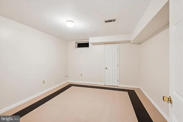 a view of an empty room