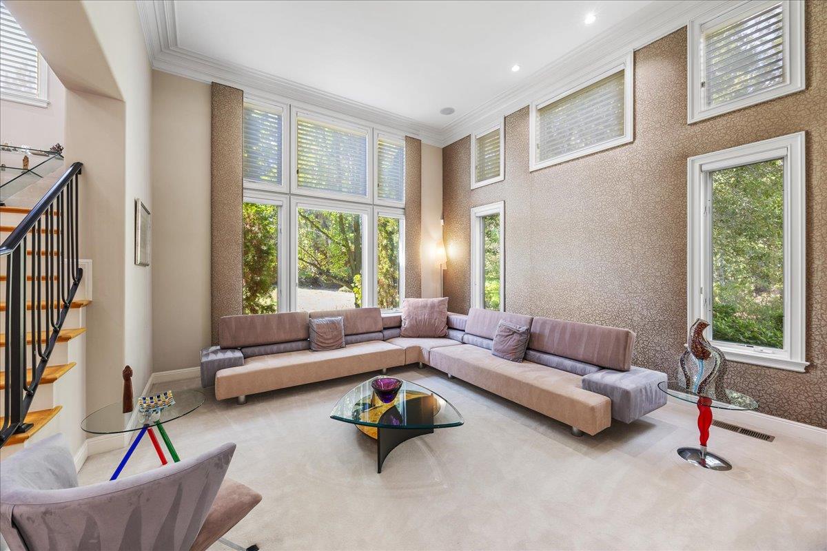 20040 Spaich Court Saratoga, CA 95070 - Photo 25 of 87 a living room with furniture and a large window