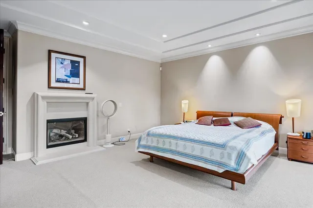 a view of balcony with wooden floor