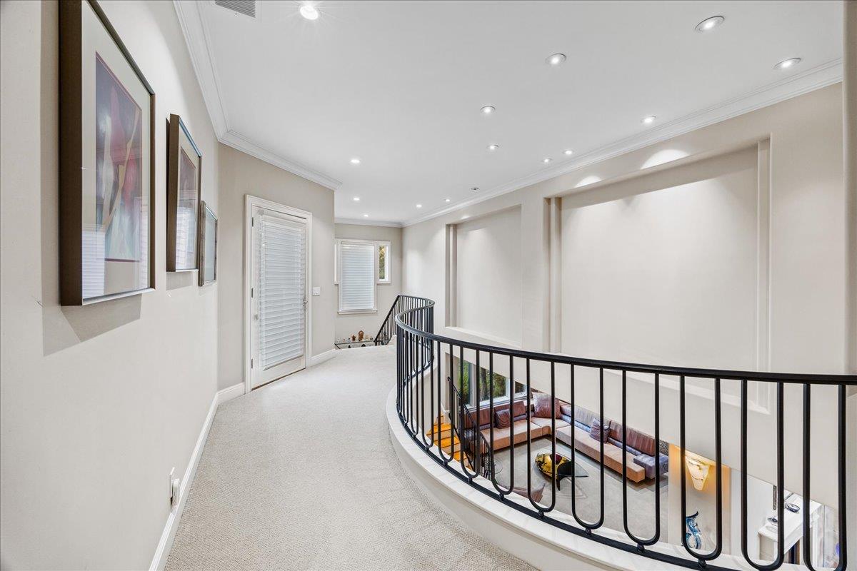 20040 Spaich Court Saratoga, CA 95070 - Photo 36 of 87 a view of a hallway with wooden floor