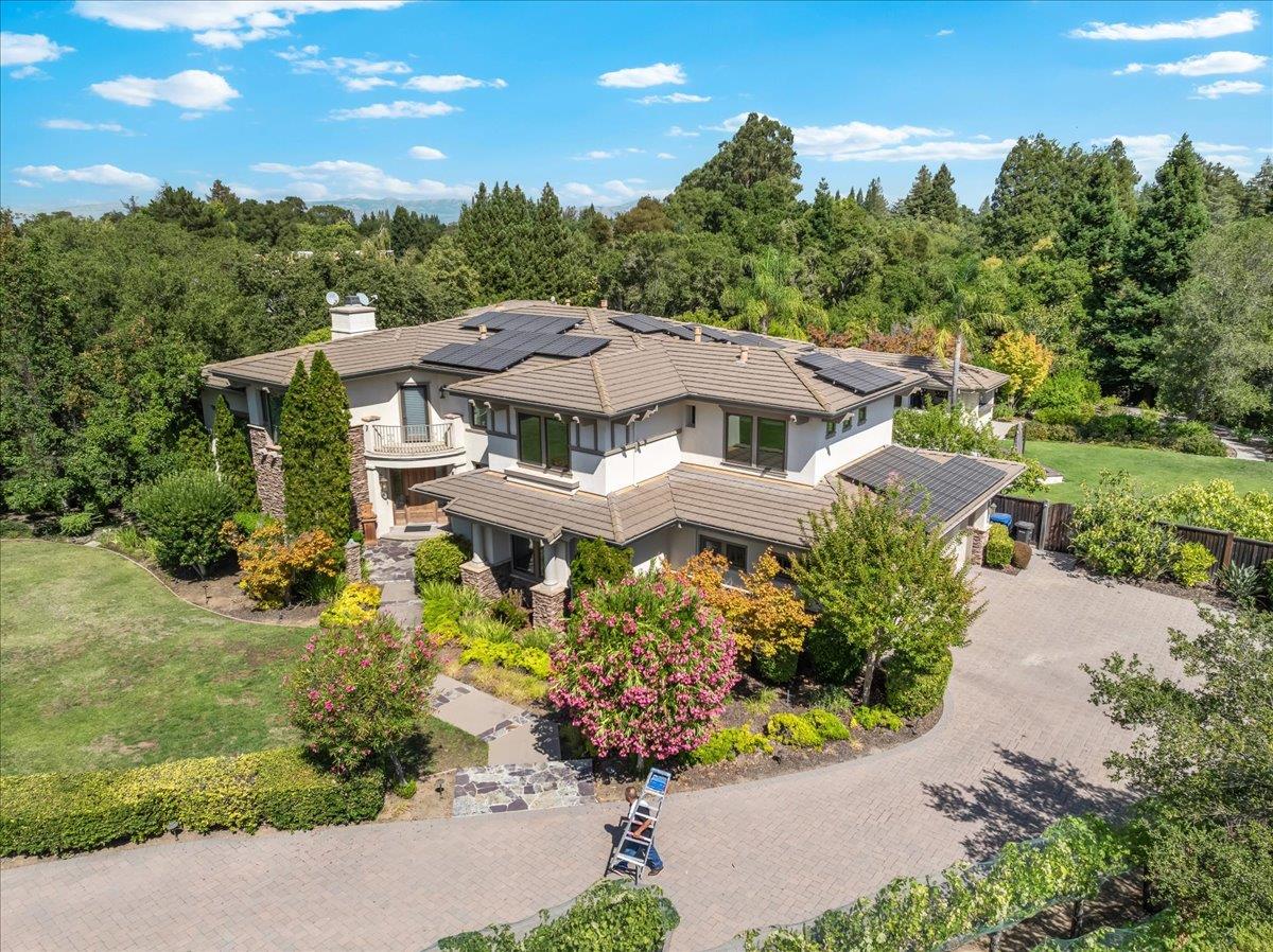 20040 Spaich Court Saratoga, CA 95070 - Photo 71 of 87 an aerial view of a house with a garden