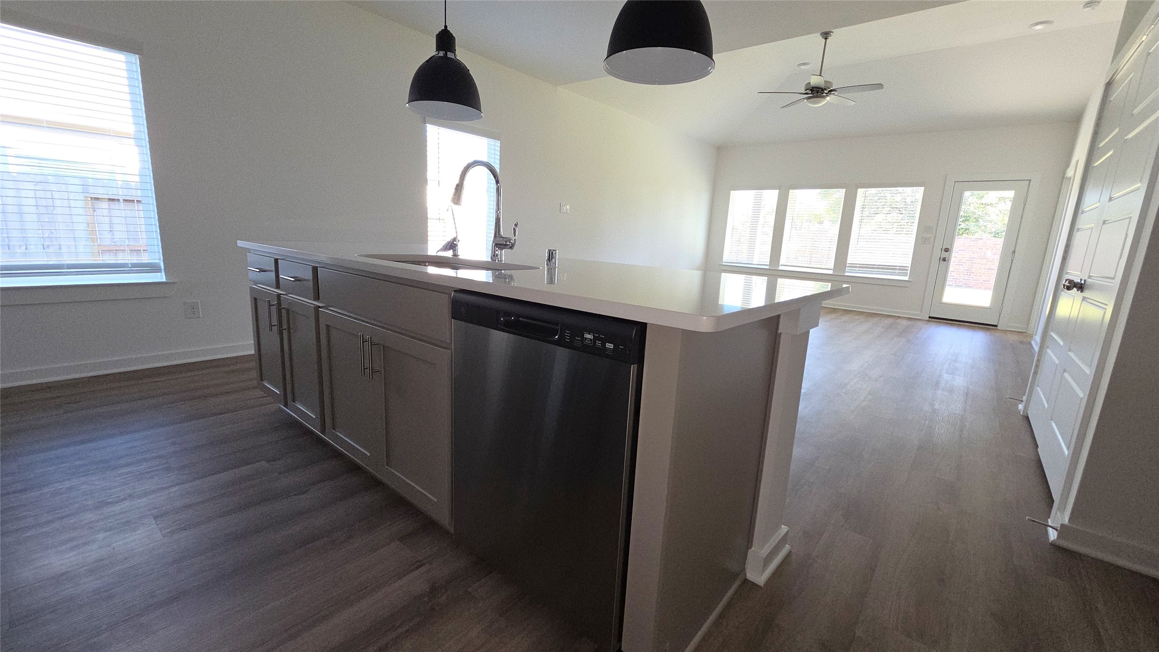 5847 Sunrise Btm Lane Fulshear, TX 77441 - Photo 8 of 21 wooden floor in an empty room with a window