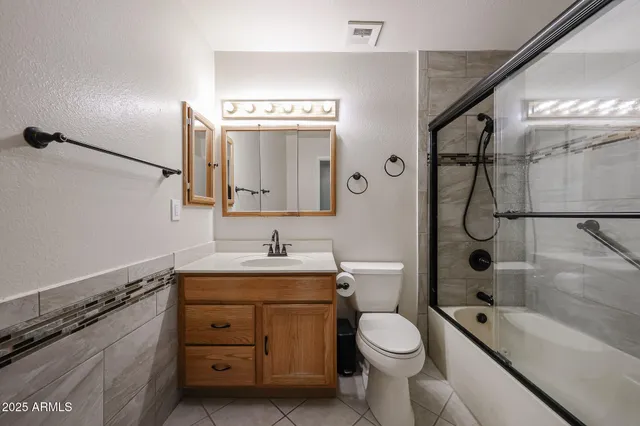 a house view with a backyard space