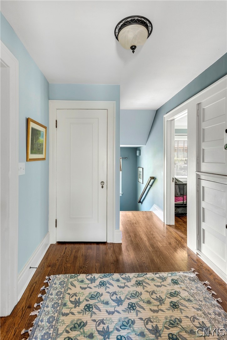 111 Circle Road Syracuse, NY 13210 - Photo 20 of 43 Second floor hallway with original built-in linen
