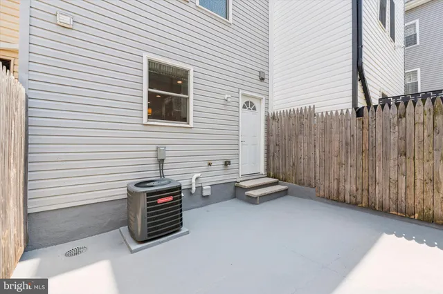 a view of a terrace with chairs