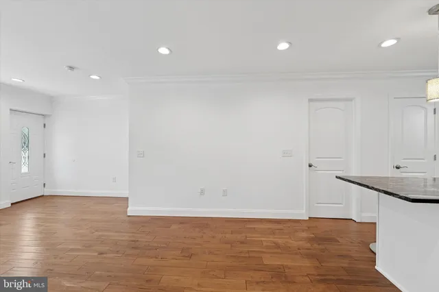 a view of an empty room