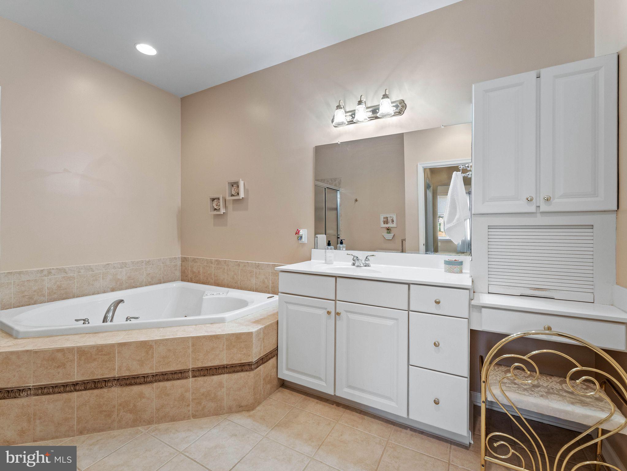 1707 Hulnick Road, Unit 43830 Coatesville, PA 19320 - Photo 27 of 36 a spacious bathroom with a tub sink and mirror