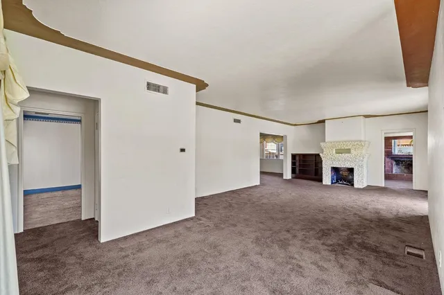 a view of an empty room