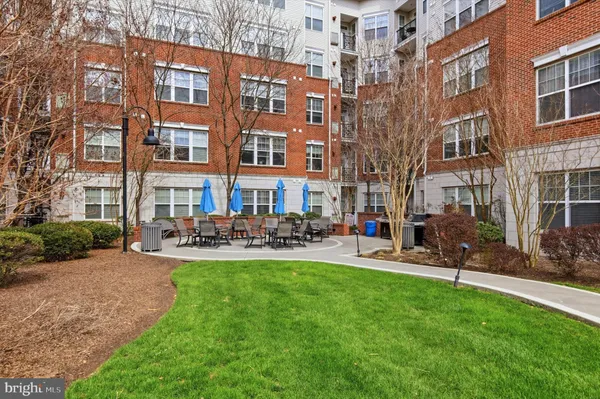 a view of a building and outdoor space
