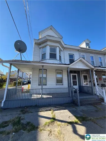 a front view of a house