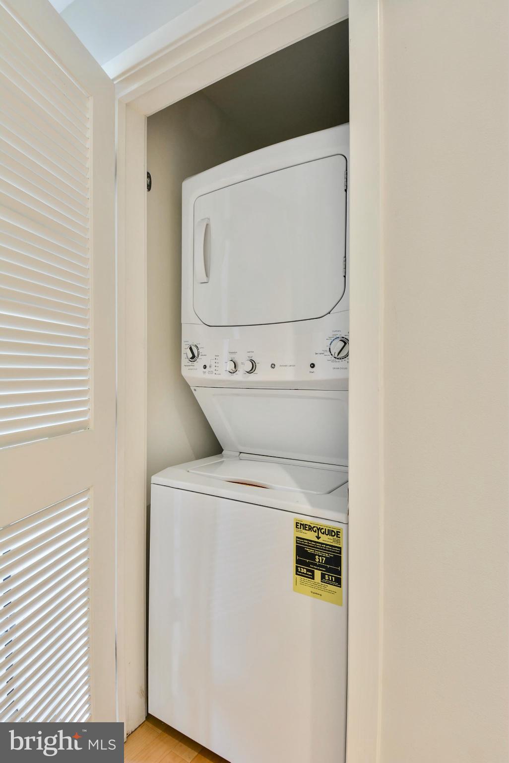 4101 Albemarle Street Northwest, Unit 337 Washington, DC 20016 - Photo 26 of 30 a close up view of a washer and dryer