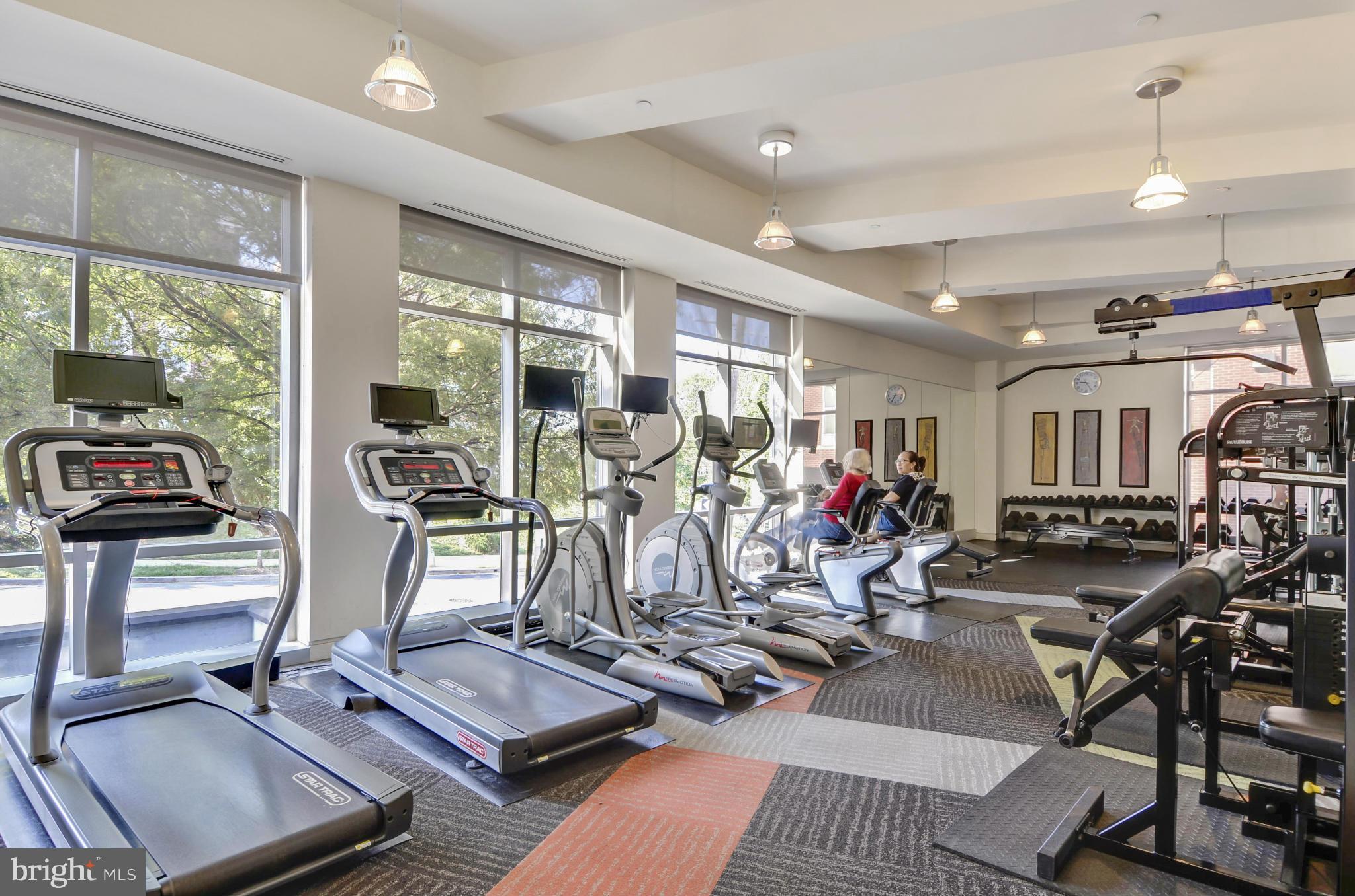 4101 Albemarle Street Northwest, Unit 337 Washington, DC 20016 - Photo 28 of 30 a view of a room with gym equipment