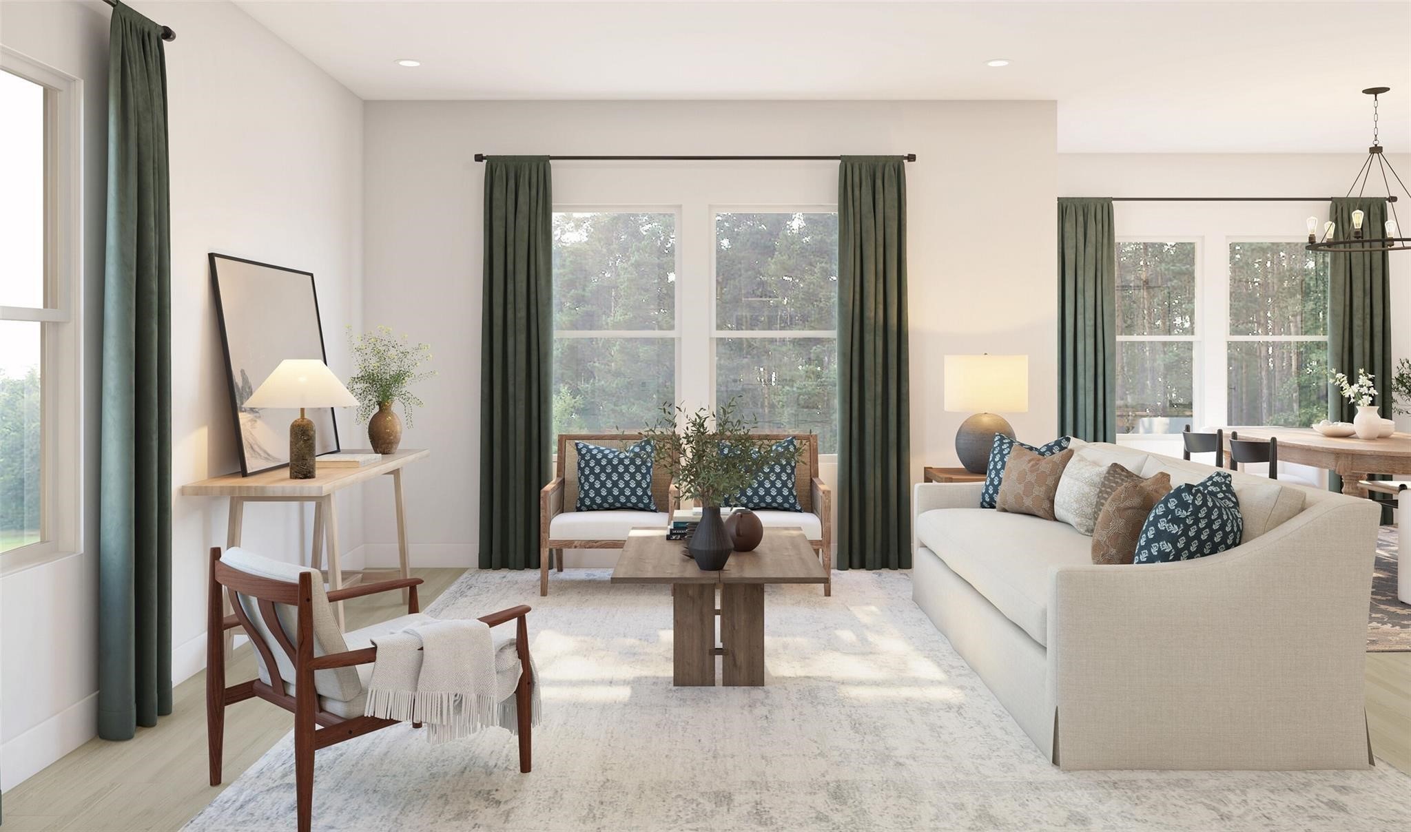 7815 Jade Crest Drive Angleton, TX 77515 - Photo 9 of 31 a living room with furniture and a large window