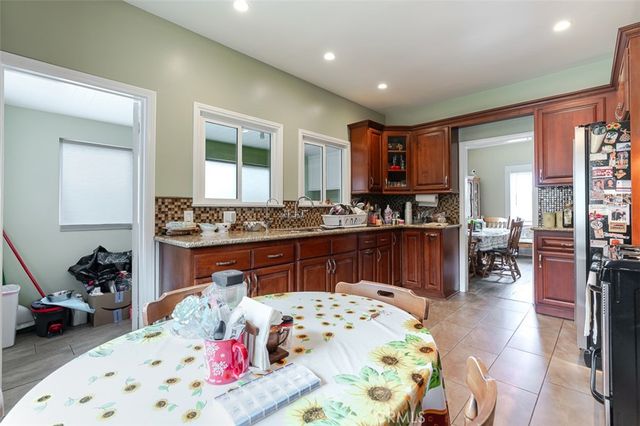 a bed room with a bed and furniture