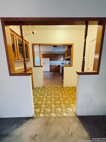 a view of an empty room