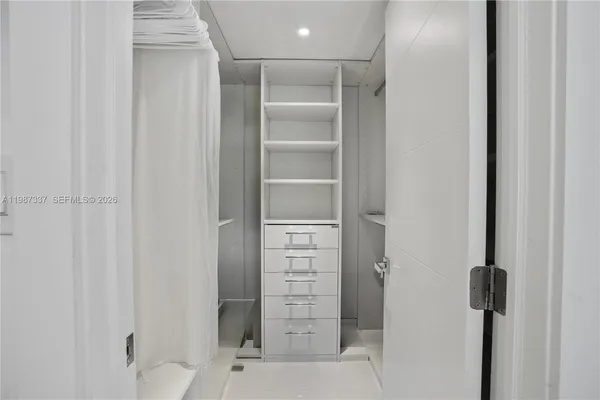 a view of walk in closet